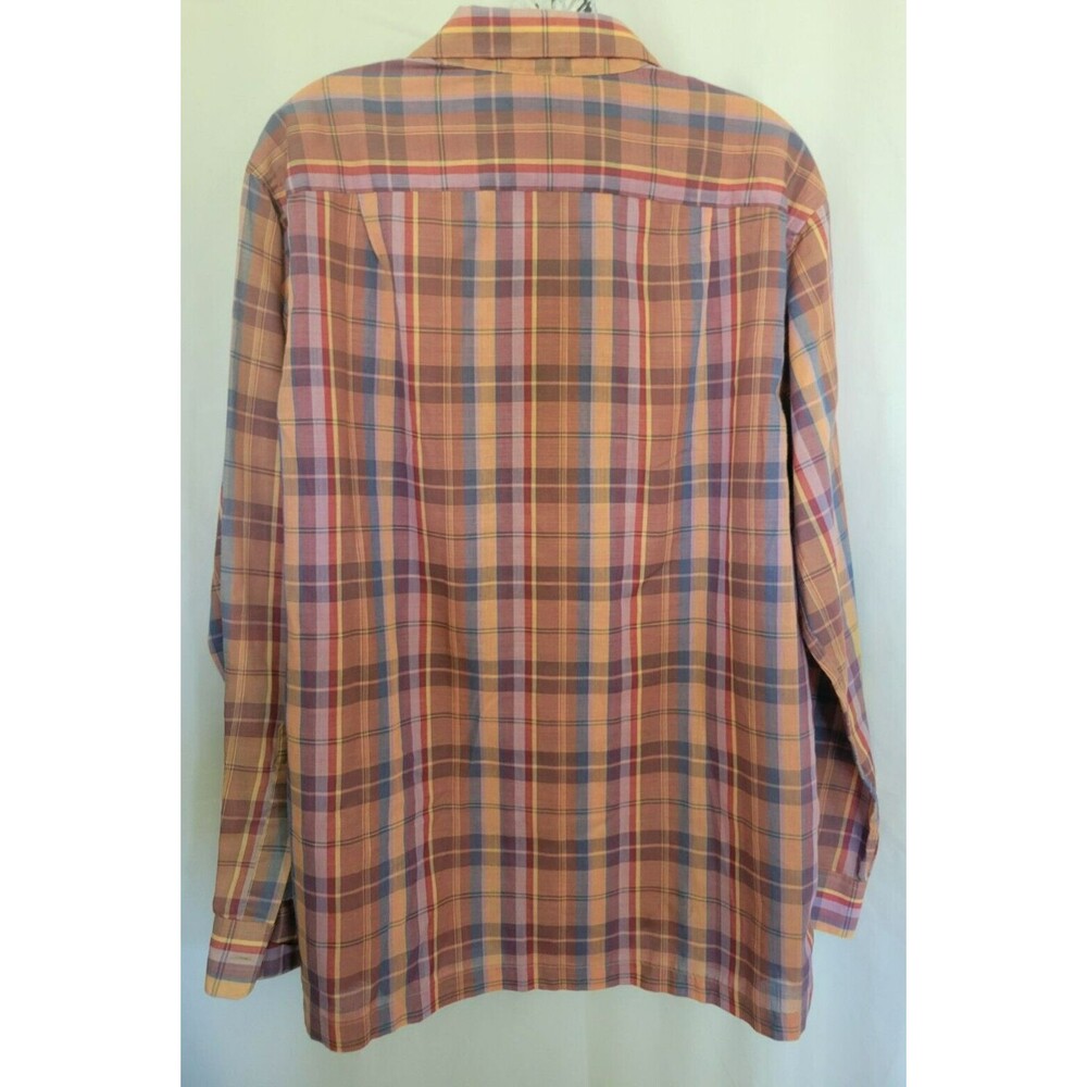 Damon Men's Plaid Button Down Long Sleeve Shirt Size Large - Picture 2 of 8